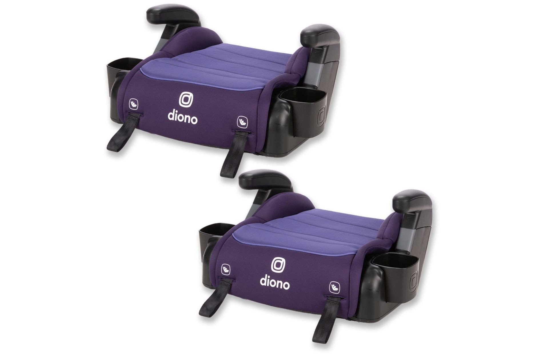 Diono Connect3 RXT Backless Booster, Slim Fit 3-Across, Purple Wildberry