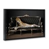 Stupell Industries Cheetah Sprawled on Couch Black Floater Framed Canvas Wall Art - 3 of 4