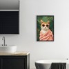 Stupell Industries Cozy Cat and Tropical Plants Floating Frame Canvas Art - 3 of 4