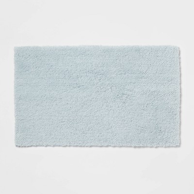 Azulina Home Super Soft Bath Mat - Small, Grey-Blue/Natural