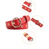 INSPIRE CHIC Womens Grommet Belt Faux Leather Single Pin Buckle Punk Belts for Jeans Pants - 2 of 4