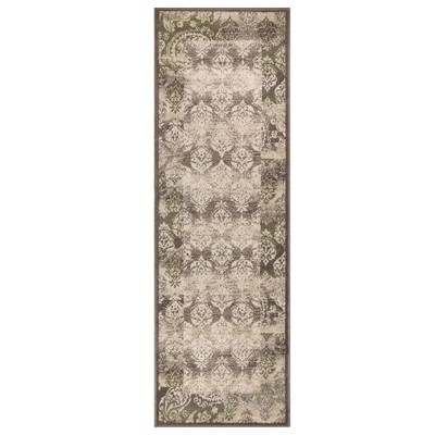 Modern Damask Indoor Area Rug or Runner by Blue Nile Mills