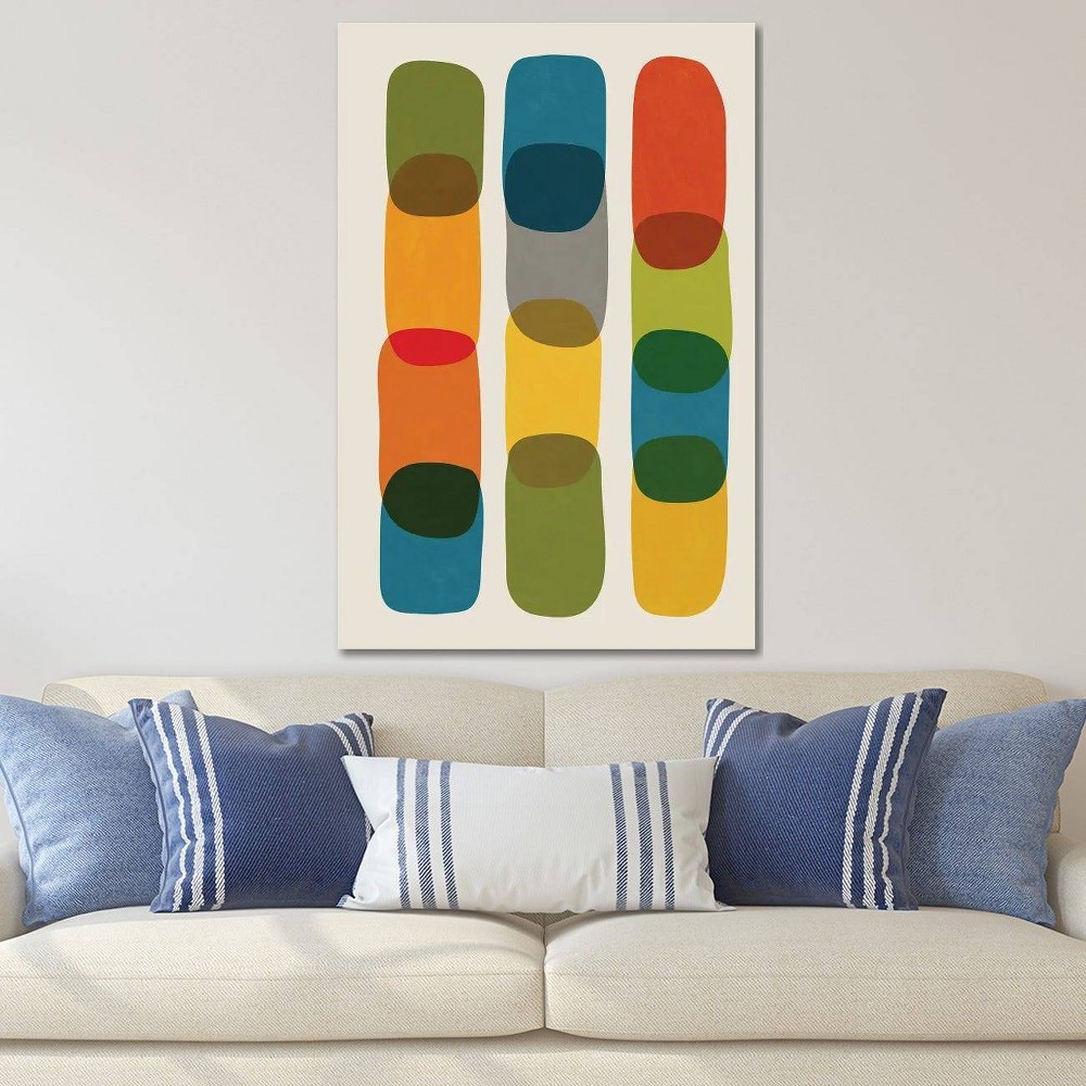 Photos - Other Decoration iCanvas 40"x26" Colorful Mid-Century Modern Bold I by EmcDesignLab Canvas Print Wall Art
