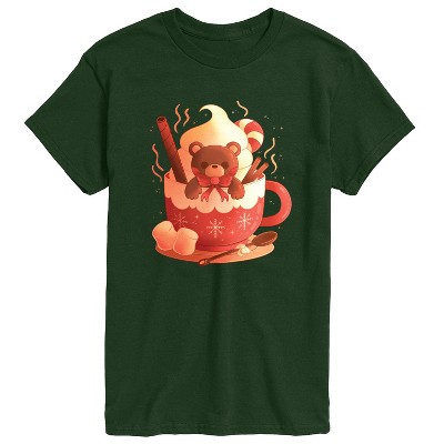 Men's - Instant Message - Bear Cocoa Mug Short Sleeve Graphic T-Shirt