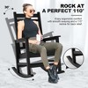 Oversized Rocking Chairs, All Weather Resistant HDPE Outdoor Rocking Chair, High Back Outdoor Rocker for Porch, Patio, Lawn, Garden - 2 of 4