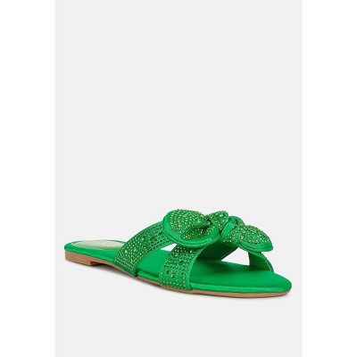 fleurette bow flat Womens sandals