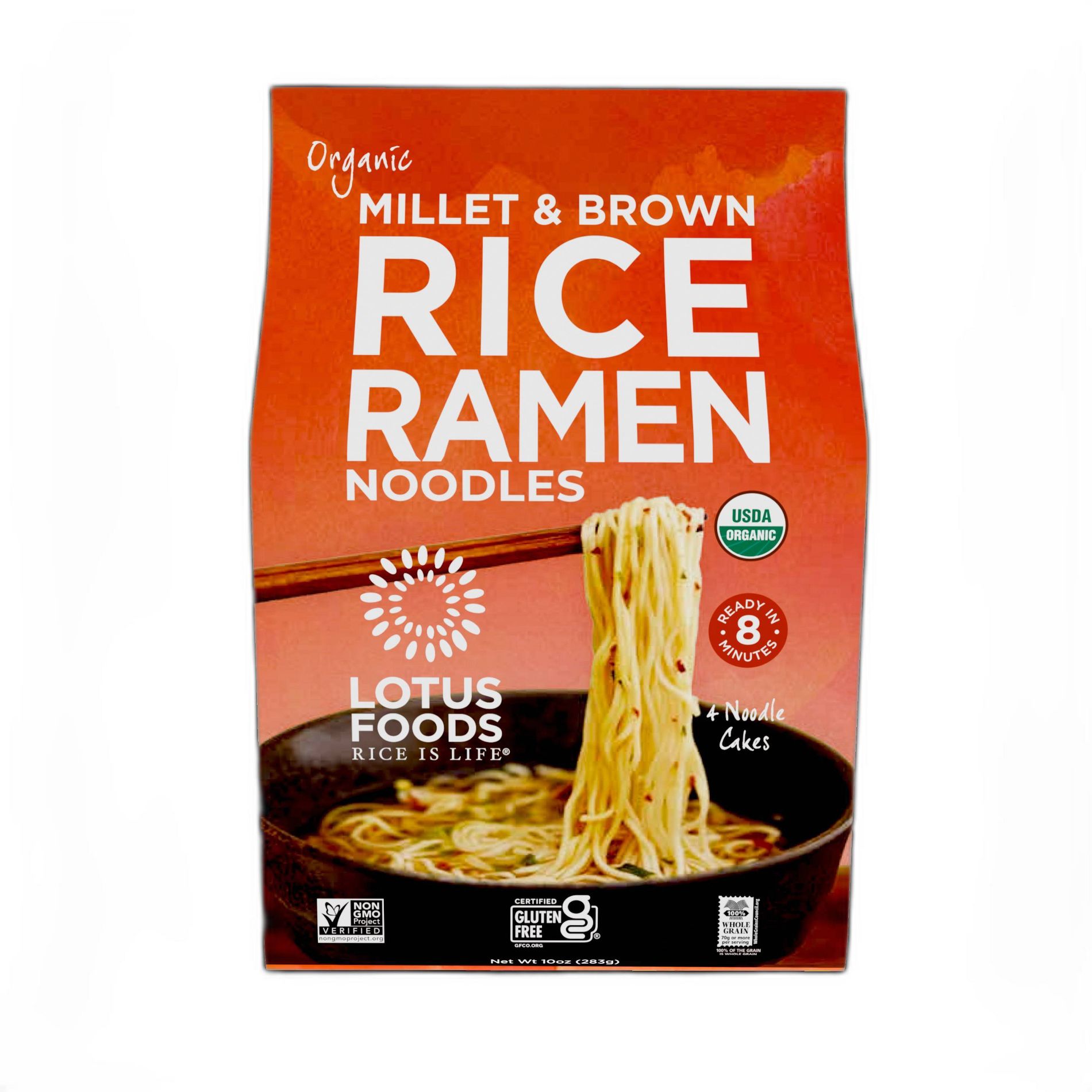Lotus Foods Millet & Brown Rice Ramen Soup - 4pk