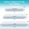 Itopfox Memory Foam Pillows for Side, Back & Stomach Sleepers, Set of 2 with Washable Cover & Breathable Mesh, Comfortable Bed Pillow for Sleeping - 3 of 4