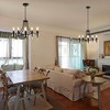 PAKOKULA 5-Light Matte Black Candlestick Branch Chandelier with Crystal Pendant for Living Room - 3 of 4