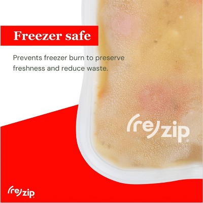 (re)zip Family Reusable Leakproof Food Storage Bags – Lunch & Snack Kit – 12pc