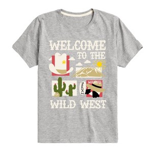 Boys' - Instant Message - Welcome To The Wild West Short Sleeve Graphic T-Shirt - 1 of 4