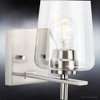Urban Ambiance Luxury New Traditional Wall Sconce 8.5''H x 5''W,  Brushed Nickel Finish,  Swan-Hill Collection, UHP4200 - 4 of 4