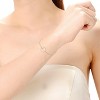 Guili Gold Plated Genuine Freshwater Pearl Solitaire Bracelet with Asymmetrical Halo for a Unique and Elegant Statement Piece, Truly Unique - 2 of 4
