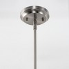 DORESshop 60-Watt 1-Light Brushed Nickel Pendant Light with Milk Glass Shade and No Bulbs Included - 2 of 4