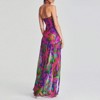 Clotth Women Tube Top Dress Slim Strapless Backless Mesh Patchwork Maxi Dress Strapless High Slit Long Dress Party Club Night Dress Clubwear - 4 of 4