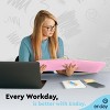 Enday 3 Ring Binder, Round Ring Pastel With Clear View Cover for Letter Size 8.5 x 11'' Paper & 2 Inside Pockets - 3 of 4