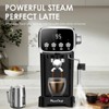 ELJGET Espresso Machine with LED Display & Power Steam Wand, 20 Bar Professional Coffee Maker  for Latte Cappuccino Home Barista, Stainless Steel - 3 of 4