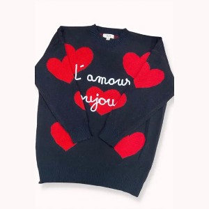 Women's Valentine Heart Sweater - JADE BY JANE - 1 of 2