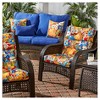 Kensington Garden 24"x22" Outdoor High Back Chair Cushion - 3 of 4