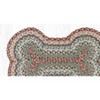 Earth Rugs Large Dog Bone Tread Mat 18"x28", Buttermilk & Cranberry Braided Jute, Rustic Pet Rug for Feeding & Lounging Areas - 3 of 3