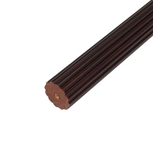 6FT 1-3/8 in. dia. Lumi Home Furnishings Mix and Match Wood Single Rod Mahogany - 1 of 4