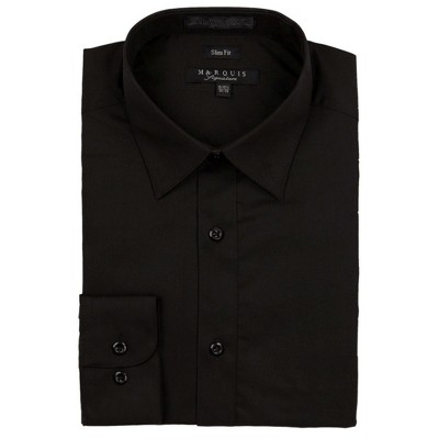 Marquis Men's Long Sleeve SLIM FIT Dress Shirt