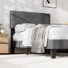 Coucheta T/F/Q/K Bed Frame with Upholstered Headboard, Platform Bed Frame with Wooden Slat Support, No Box Spring Needed & Noise Free, Easy Assembly - 4 of 4