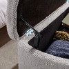 VASIP Camel Faux Fur Storage Ottoman Bench - Upholstered End of Bed Seat with Gold Legs for Bedroom, Living Room & Entryway - 4 of 4