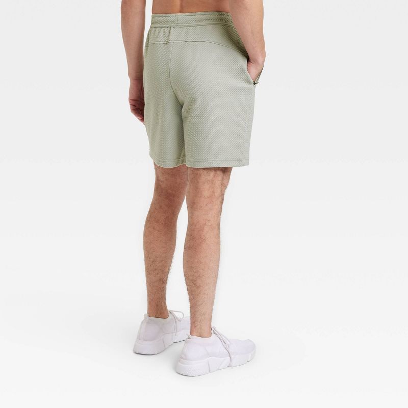 Men&#39;s Textured Fleece Shorts 7" - All In Motion&#8482;, 3 of 5