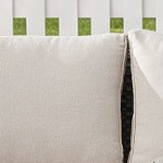 beige cushion/gray wicker