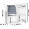 3 Tier Kids Bookshelf with Storage,Book Shelf for Kids Rooms,Toddler Bookshelf,Fabric Toddler Bookcase with Toy Storage Organize for Bedroom Playroom - 3 of 4