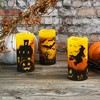 LumaBase Battery-Operated LED Wax Candles, Halloween - Set of 3 - 4 of 4