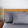 LuxClub 2 PC Performance Microfiber Solid Pillowcase Set - 2 of 3