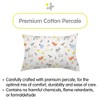 BreathableBaby Cotton Percale Pillowcase, For 13" x 18"/33 x 46 cm Toddler Pillow, Farm (2-Pack) - 2 of 4