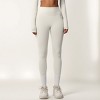 Anna-Kaci Active Women's High Waist Seamless Full-Length Leggings with Compression Fit Stretch Fabric and Minimal Logo Detail - 2 of 4