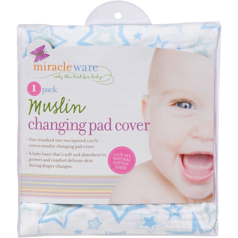 MiracleWare Muslin Changing Pad Cover, 2 of 3