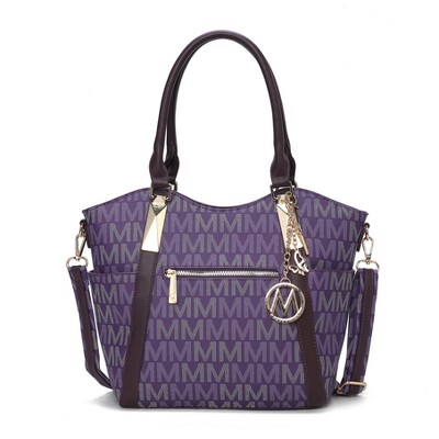 MKF Collection Jeneece M Signature Tote Bag Vegan Leather Stylish Women’s Purse by Mia K