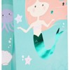 Blue Panda 24-Pack Mermaid Birthday Party Favor Medium Paper Gift Bags with Handles (5.3 x 9 x 3.2) - image 3 of 4