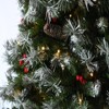 6 Ft Christmas Tree with Lights, Artificial Xmas Tree with Berries and Cones, 876 Branch Tips, 350 LED Lights, Holiday Decoration for Indoor Outdoor - 4 of 4