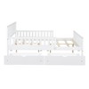 KTMBDW Kids Bed Frame with Fences and 2 Drawers, Wooden Platform Bed with Guardrails on Both Sides for Boys Girls - 4 of 4