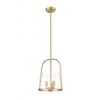 Archis 3-Light Pendant - Nautical Style, Dimmable, Clear Glass Shade, 12" x 15.5" - 3 of 4