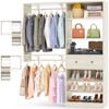 Aheaplus 60'' Closet Organizer with Shoe Rack and Drawers, Reversible Walk-in Closet System with Adjustable Shelves and Hanging Rods - 2 of 4