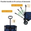 Heavy Duty Garden Cart, Collapsible Foldable Wagon Cart with Adjustable Handle, 225LBS Weight Capacity - 3 of 4