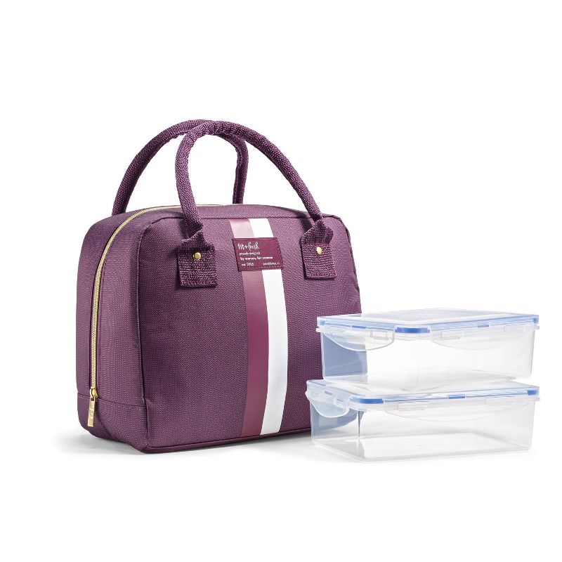 Fit &#38; Fresh Bloomington Lunch Bag - Plum, 1 of 10