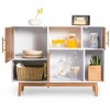 Tangkula Sideboard Storage Cabinet w/Storage Compartments Buffet TV Stand Coffee - 2 of 4