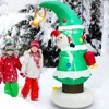 Tangkula 8 FT Inflatable Christmas Tree, Blow up Christmas Tree with Gift Boxes Santa Claus & Flying Dog - 2 of 4
