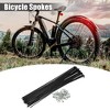 Unique Bargains 14G J Bend Bike Bicycle Spokes With Nipples Steel Black 40 Pcs - 2 of 4