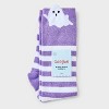Kids' 2pk Sparkle Ghost and Striped Halloween Knee High Socks - Cat & Jack™ - 2 of 3