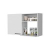HomeRoots 39" White Accent Cabinet With Two Shelves - 4 of 4