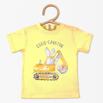 The Juniper Shop Eggs-Cavator Toddler Short Sleeve Tee